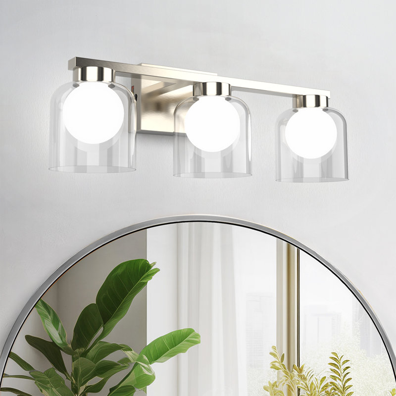 Éclairage pour meuble-lavabo à DEL réglable 3 lumières 20K 3CCT 3000K / 4000K / 5000K 20 " , Nickel poli, 3