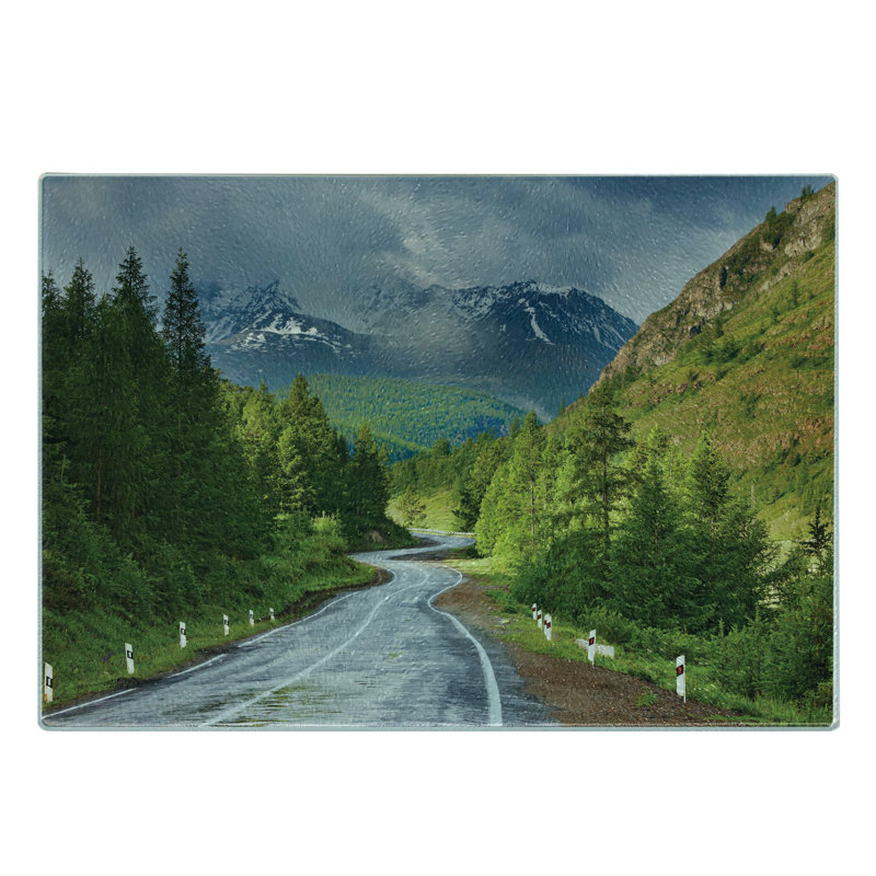 Planche à découper en verre trempé Ambesonne