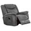Artrice Upholstered Padded Arm Glider Recliner Grey-278515033