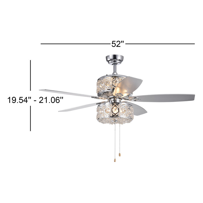 Dillard 52'' Ceiling Fan with Light Kit