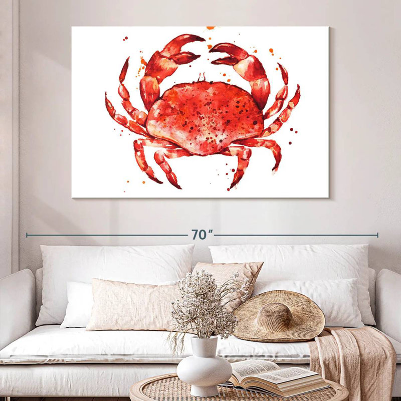 Brampt Cooked Red Crab, 34" H x 51" W