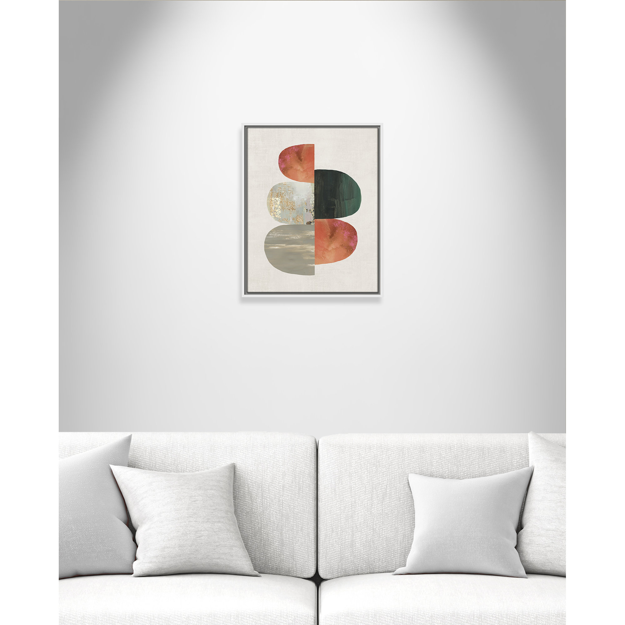 Evolving Energy II by Tom Reeves - Print, 21.5" H x 17.5" W, White, Framed Canvas