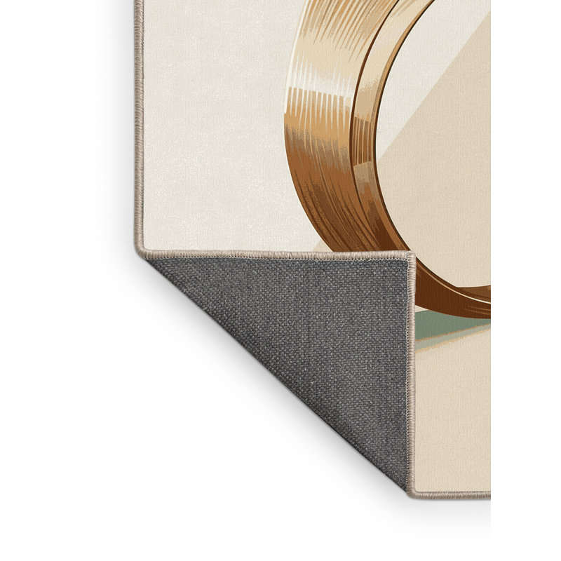 Tapis beige moelleux doux et luxueux Barclay, 4x6