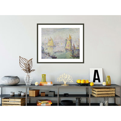«The Lagoon of Saint Mark Venice» par Paul Signac, impression giclée encadrée