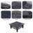  Steel Fire Pit Table – Portable Outdoor Bonfire & BBQ Set-215390332