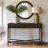 Fluted 2-Drawer Storage Console Table