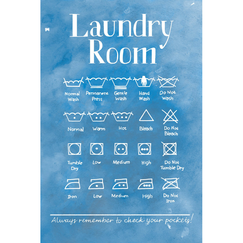 Laundry Room III - Impression sur toile tendue, H 30 po x l 20 po x P 1,5 po