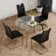 Table ronde en verre de style moderne