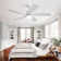 Sofucor 52" 5-Solid Blade Smart Modern Ceiling Fan with LED Light,Remote