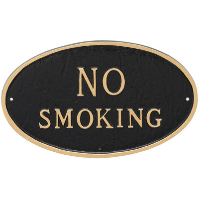 No Smoking Statement Garden Plaque