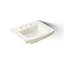 Lavabo de salle de bain rectangulaire en porcelaine vitreuse avec trop-plein Archer-19195601-10940466