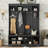 Modern Hallway Hall Tree With Metal Hooks And Storage Space, Multi-Functional Entryway Coat Rack With Shoe Cubbies-1858533950
