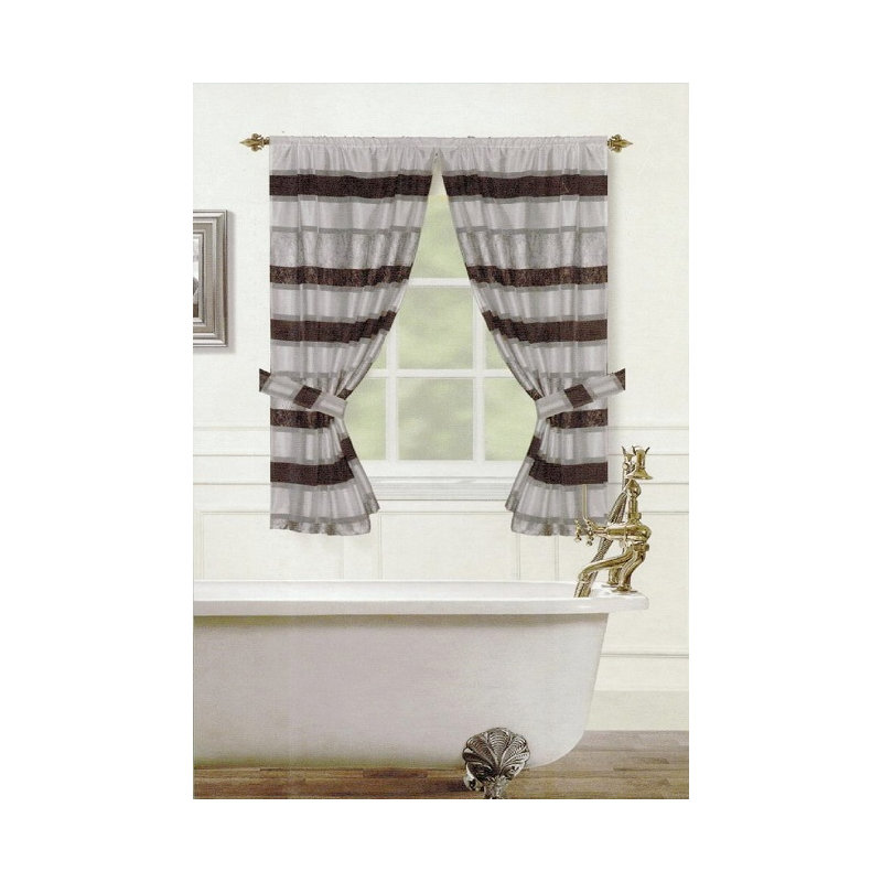 Florine Sheer Curtain Pair, Gray