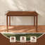 Table de salle à manger d'extérieur en bois avec trou pour parasol 59 po x 35,5 po Meranti