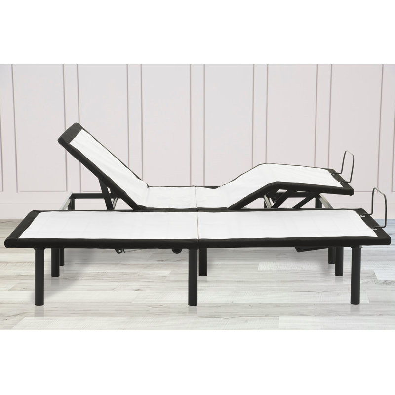 Base de lit réglable de 15 po Pough Keepsie avec gravité zéro, inclinaison de la tête et des pieds, télécommande sans fil