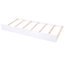 Lit double pleine grandeur avec tablettes coulissantes et lit gigogne simple, blanc - bois massif pour une charmante plateforme de sommeil