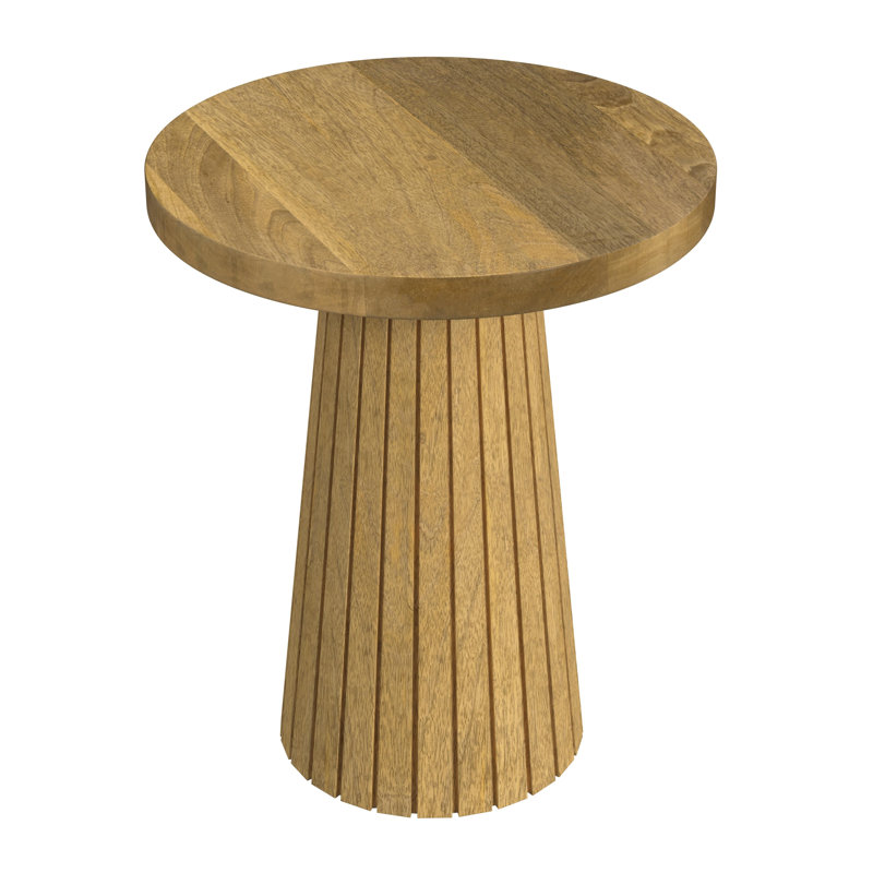 Table d'appoint Ebern Designs, Naturel / naturel