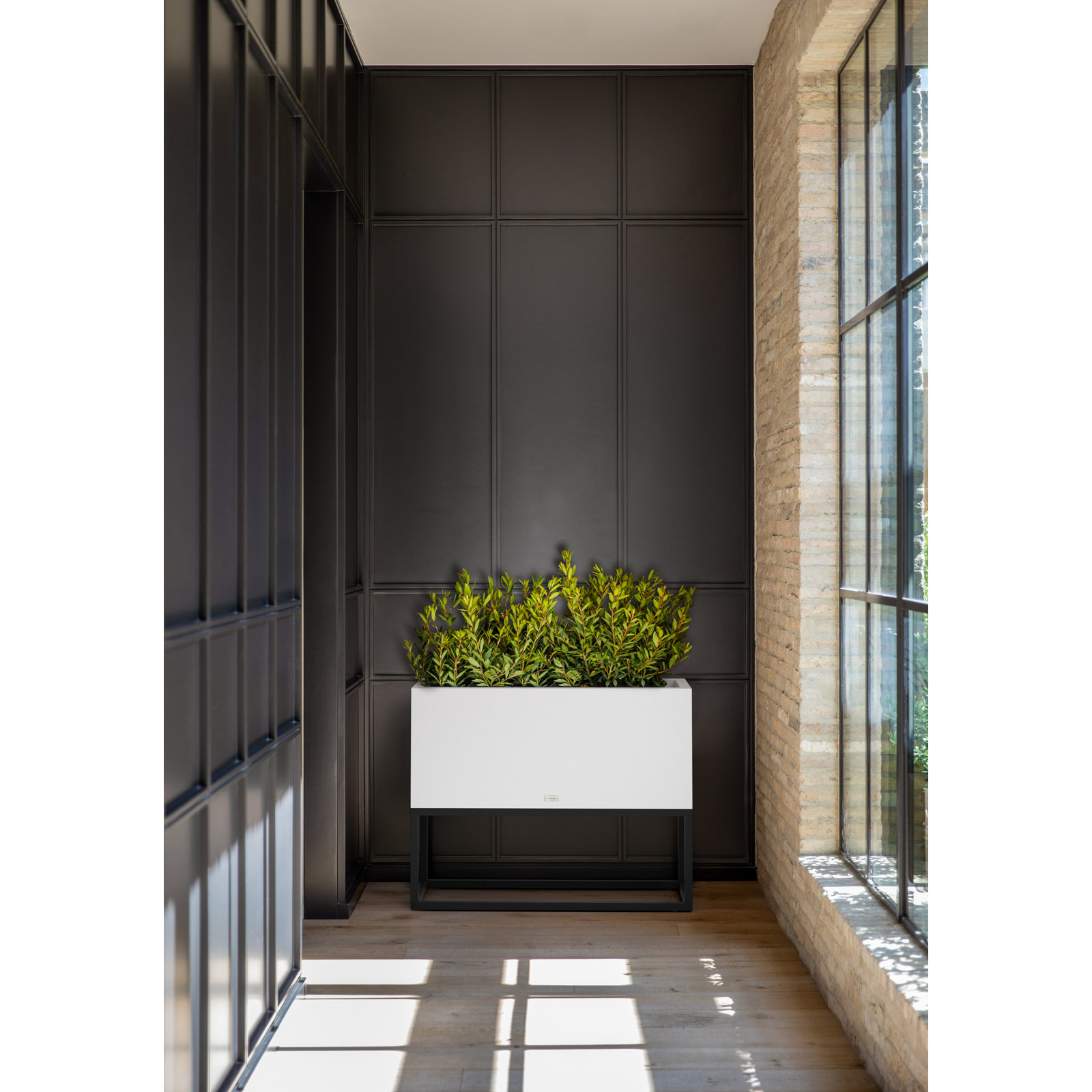Veradek Block Series Raised Long Box Planter, 30" H x 15" W x 38" D, White