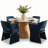 4 - Person Dining Table Sets With Round Table & 4 Upholstered Chenille Chairs-1544098666-1544098663