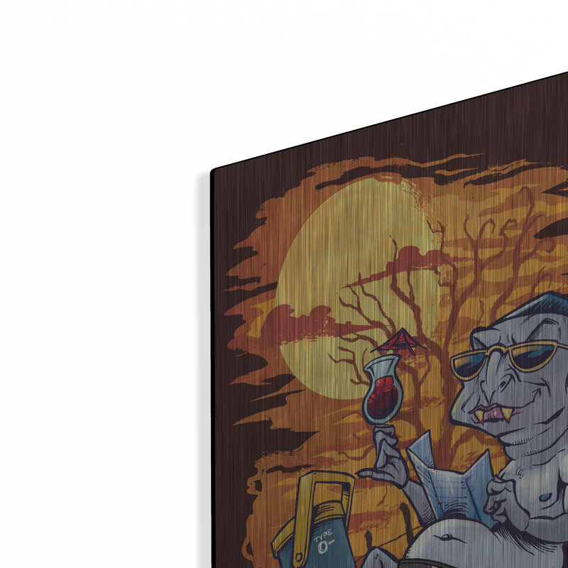«Halloween At The Beach Dracula» par Flyland Designs, H 24 po x l 16 po