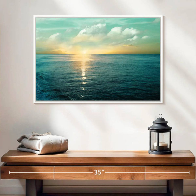 Let There Be Light, Floating Frame White, 25" X 17"