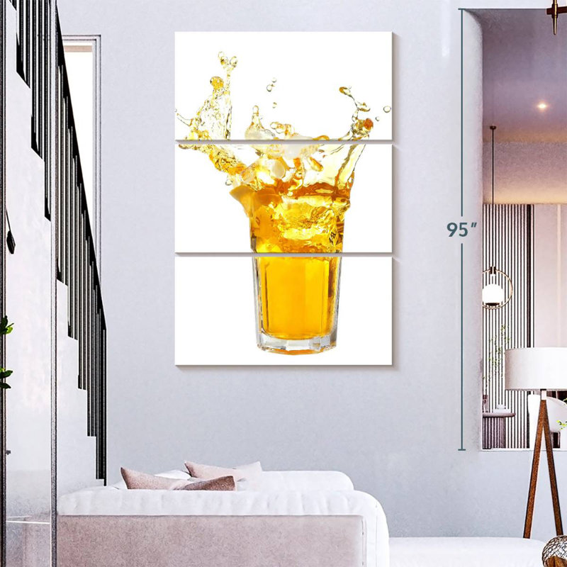 Yarlin Lemon Tea Splash, 74" H x 48" W