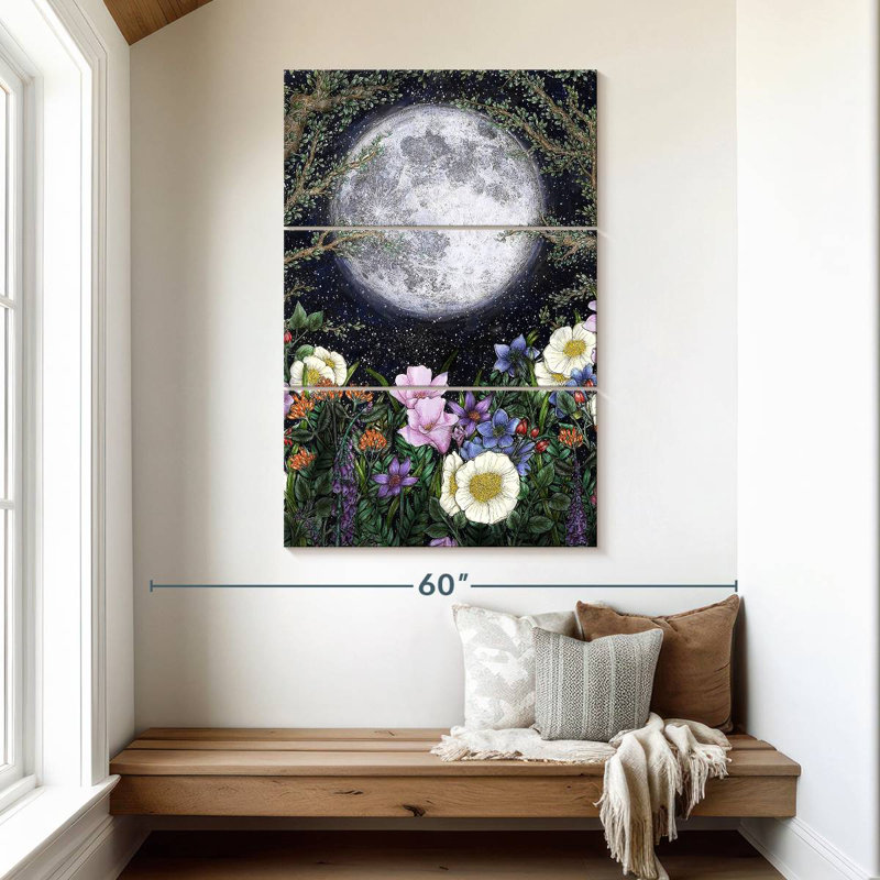 Oberle Midnight In The Garden I, 50" H x 32" W