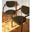 Fauteuil à dossier en acier inoxydable French Vintage