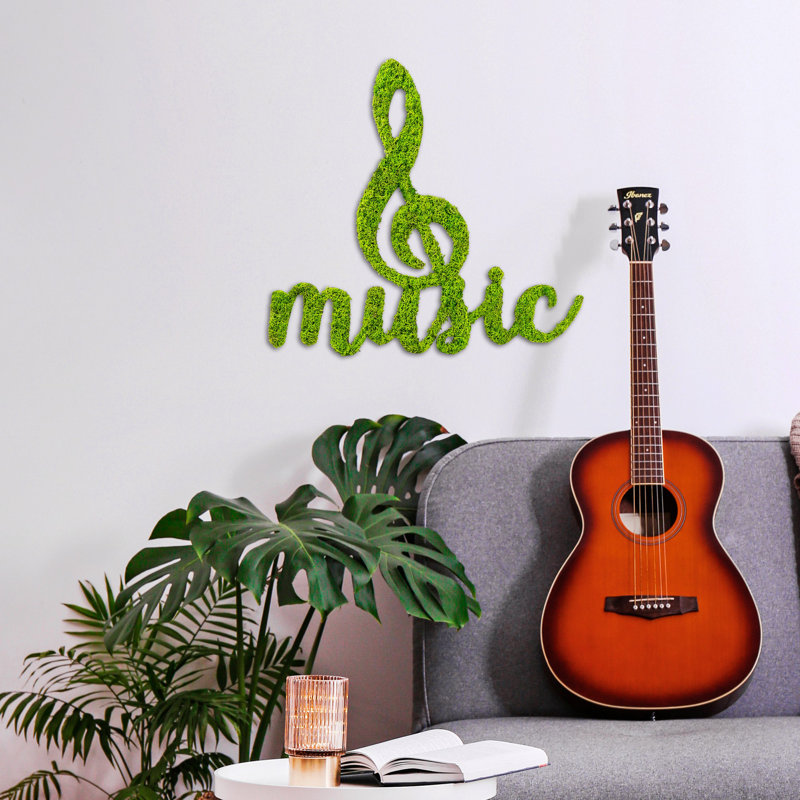 Décoration murale Lush Melody Moss Treble Clef - Décoration murale