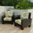 24" x 26.5" Outdoor Deep Seat Chair Cushion Set with Welt-2000647016