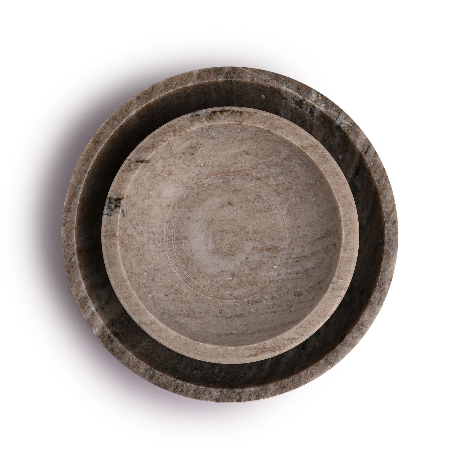 Tellis Genuine Marble Decorative Bowl, 2" H x 8" W x 8" D