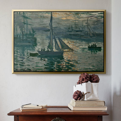 Sunrise (Marine), 1873-Claude Monet-Framed Gallery Wrapped Canvas