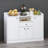 Wesa Multi-Purpose Cabinet, White, 47.2 x 35.4 x 13.8 inches | 100% Melamine Coated Particle Board, Thickness: 0.7 inches | Versatile Storage Solution for Home & Office, Stylish Design, Durable & Easy to Clean