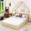 Grand lit plateforme avec tiroirs de rangement-504290095
