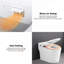 Combinaison de bidet de toilette intelligente avec couvercle / siège ouvert avec capteur de pied