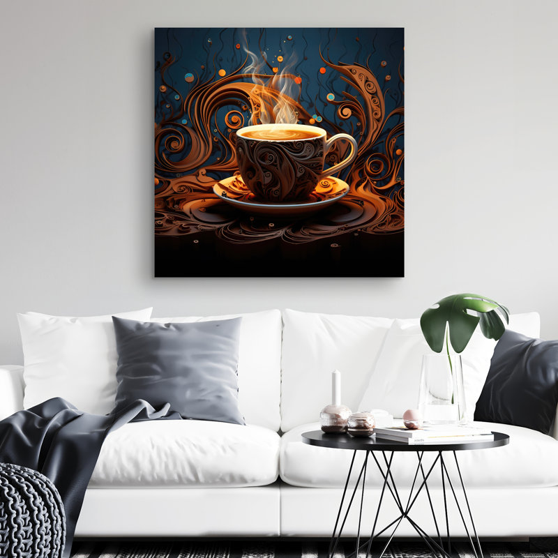 Coffee trance - 32"x32" art on canvas