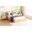 Grand lit plateforme avec 2 tiroirs et rangement - Construction attrayante en bois