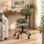 Chaise de dessin ergonomique avec dossier, tabouret de bureau pivotant à roulettes avec repose-pieds réglable - Vert/1 pièce-273369683-274005017