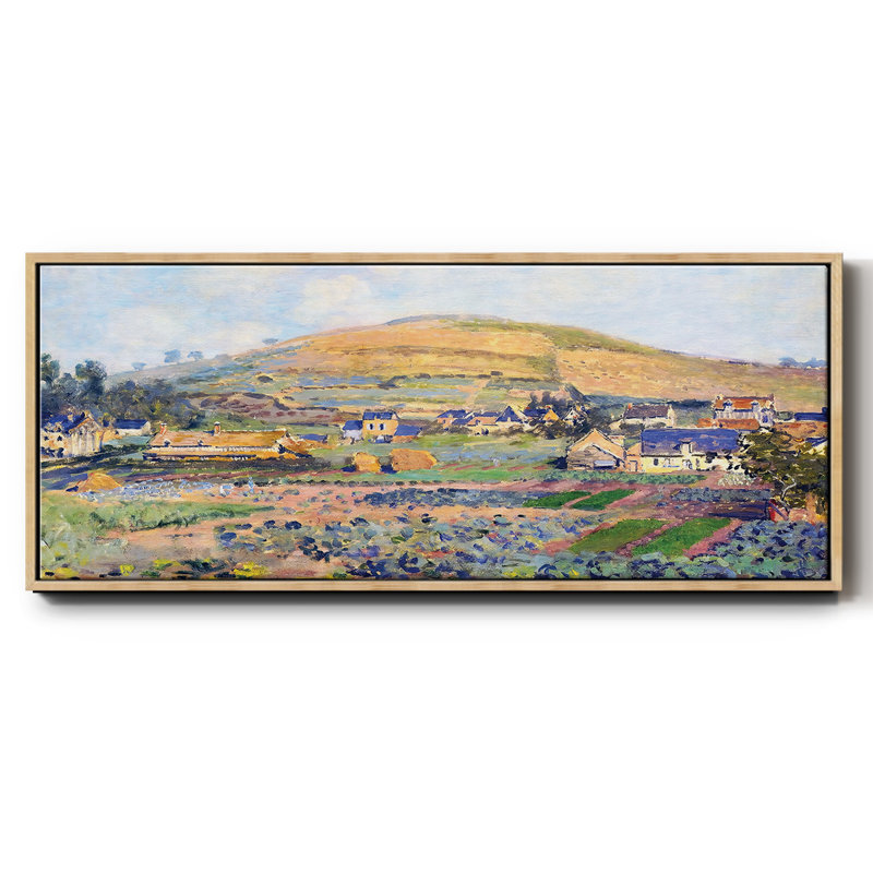 Le mont Riboudet à Rouen au printemps, 1872, H 20 po x l 50 po x P 1,5 po, Naturel
