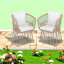 Chaises de patio Comfort, style moderne en osier d'acier pour la maison de patio