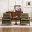 Chaise d'appoint rembourrée de style Mid-Century avec pieds en bois massif-1596808933