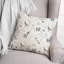 Housse et insert de coussin carré gris Grayscale Roses-331467515