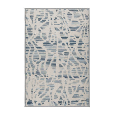 Tapis abstrait gris lavable à la machine
