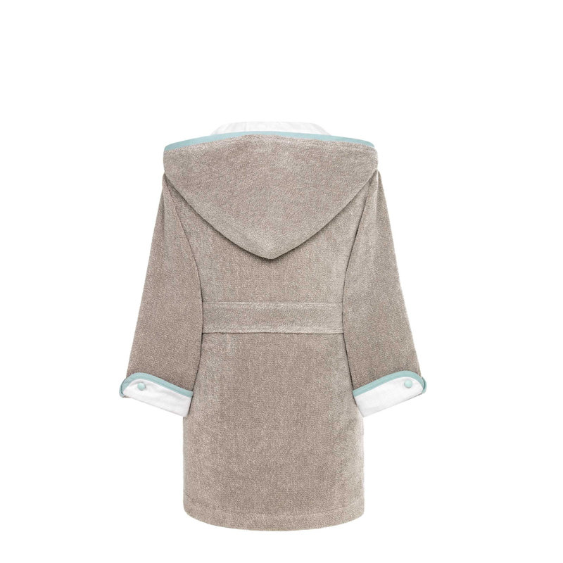 Cheeky Owls Neutral Bathrobe, M