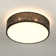 Deontee 14.96'' Linen Dimmable Flush Mount Lighting with Remote and APP