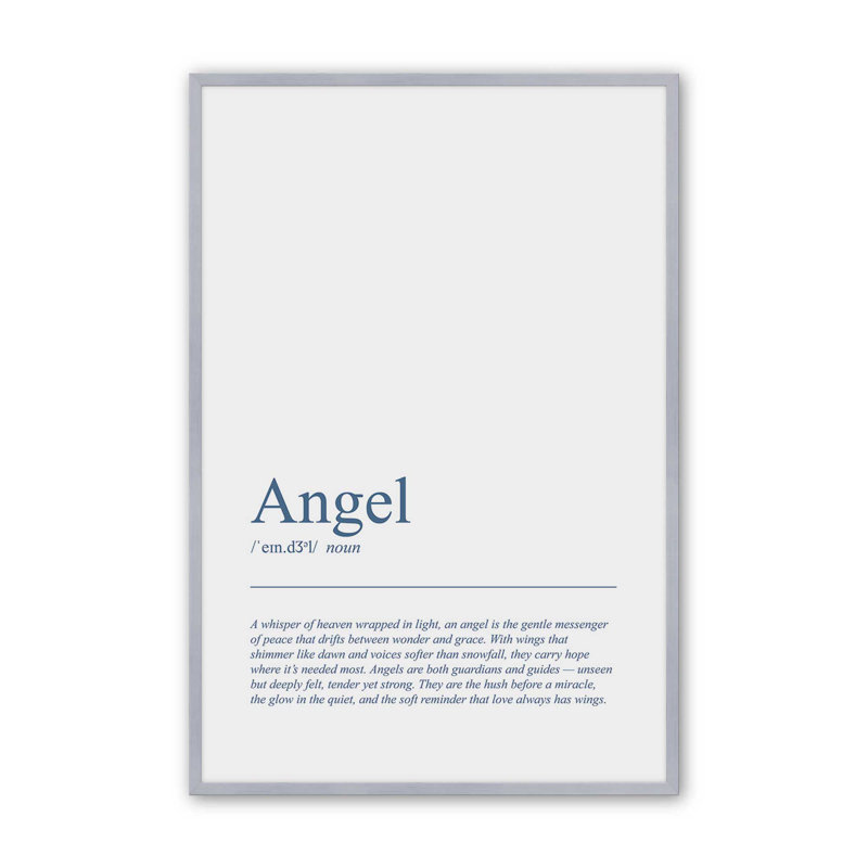 La grâce des anges, reproduction d'art, 16 po x 20 po, Chrome poli