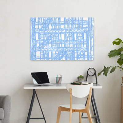 Contemporary Art Abstract Contemporary Architecture City Wall Art by Janel Bragg - Wrapped Canvas Print