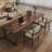 Light-walnut Rectangular Solid Wood desk-109514006