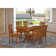 Lawanda 6 - Person Solid Wood Top Four Leg Dining Set