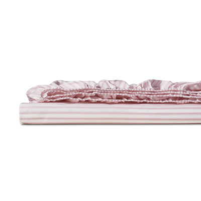 Blass Ticking Egyptian Cotton Percale Striped Fitted Sheet